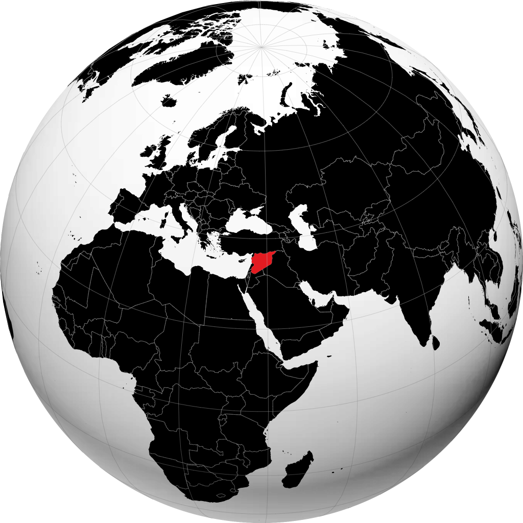 Siria sul globo