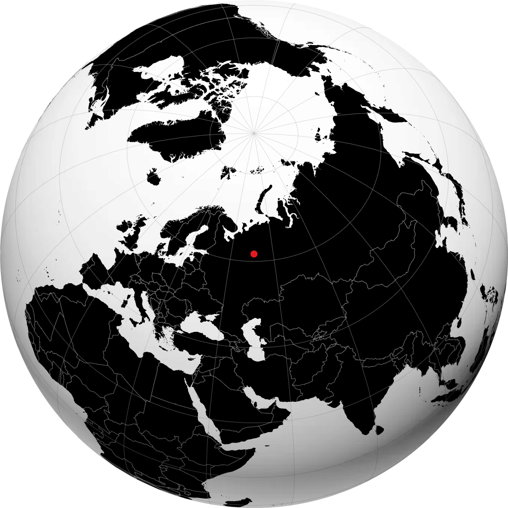 Syktyvkar sul globo