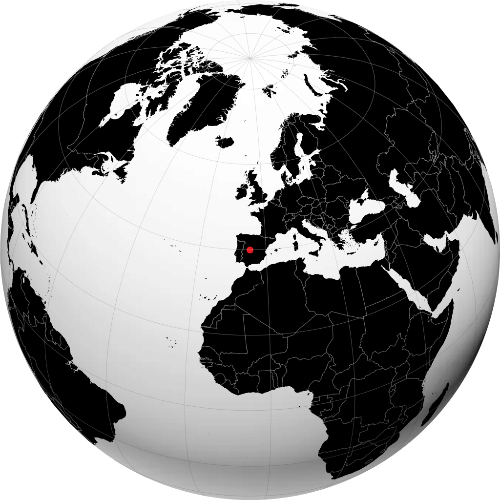 Talavera de la Reina sul globo