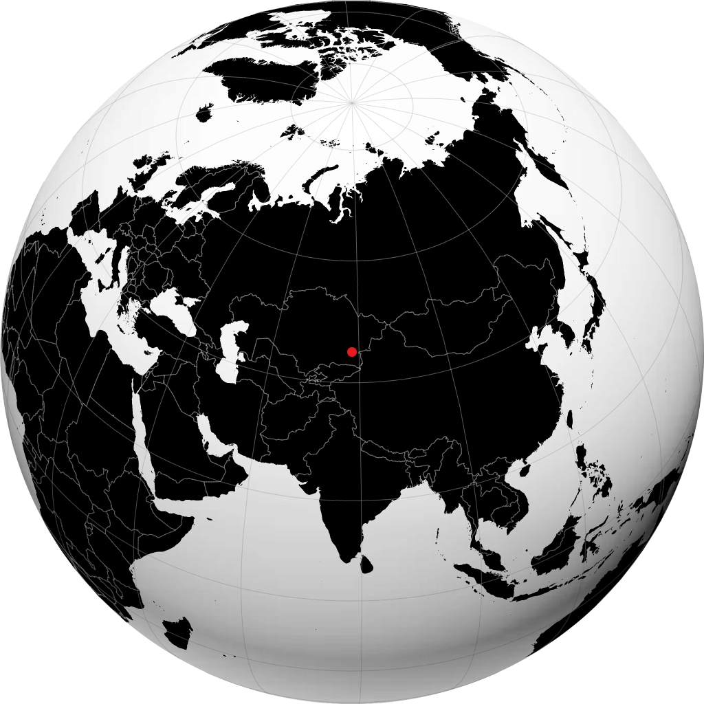 Taldykorgan sul globo