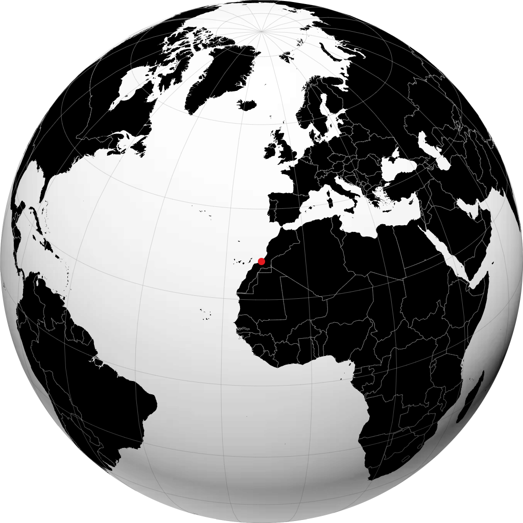 Tan-Tan sul globo