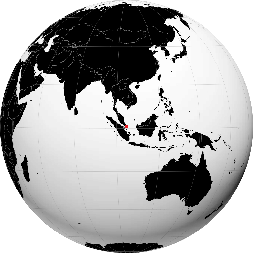 Tanjung Pinang sul globo