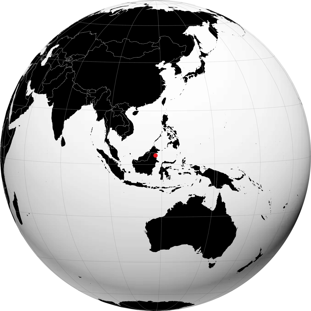 Tarakan sul globo