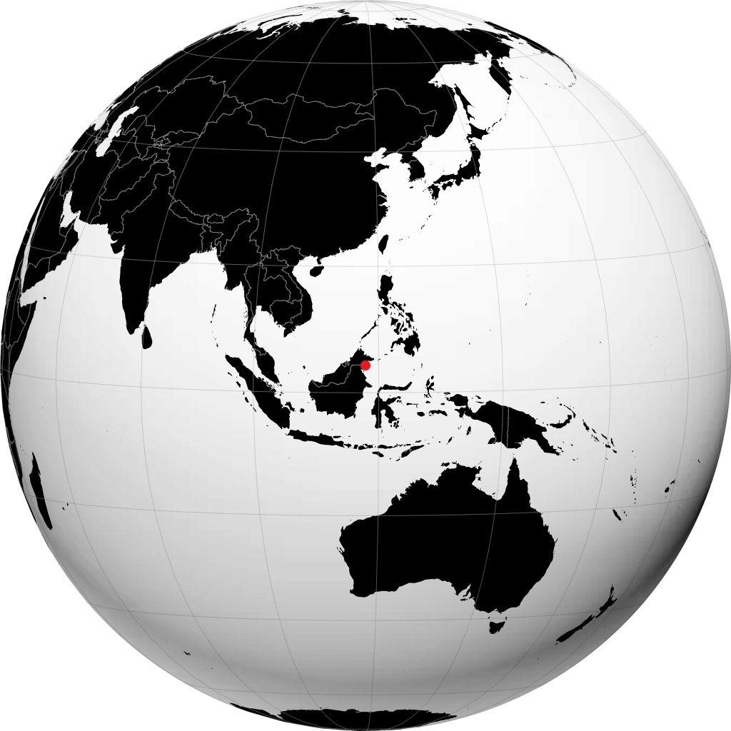 Tawau sul globo