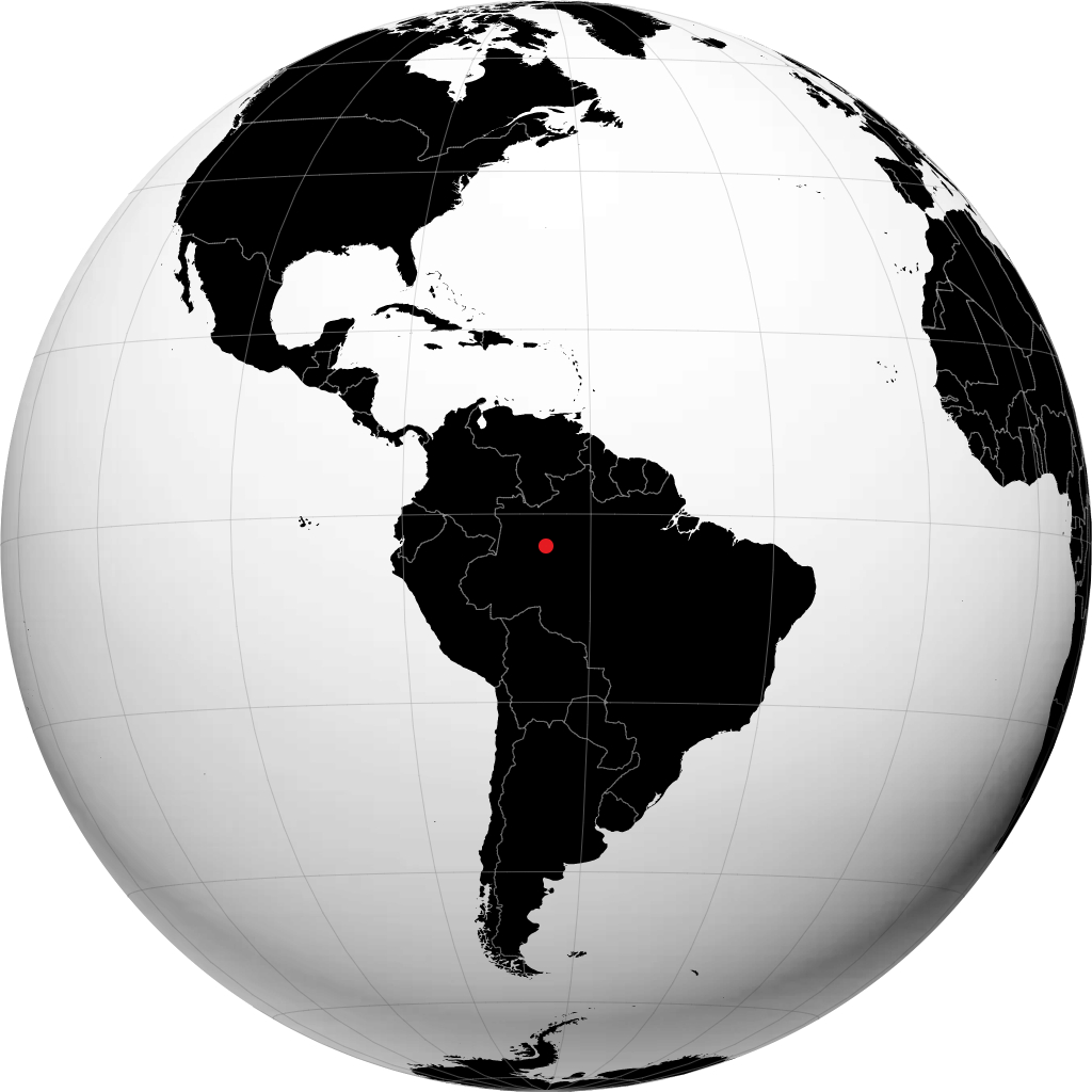 Tefé sul globo