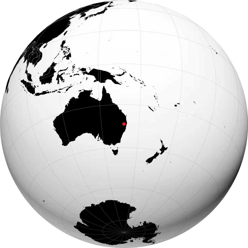 Tenterfield sul globo