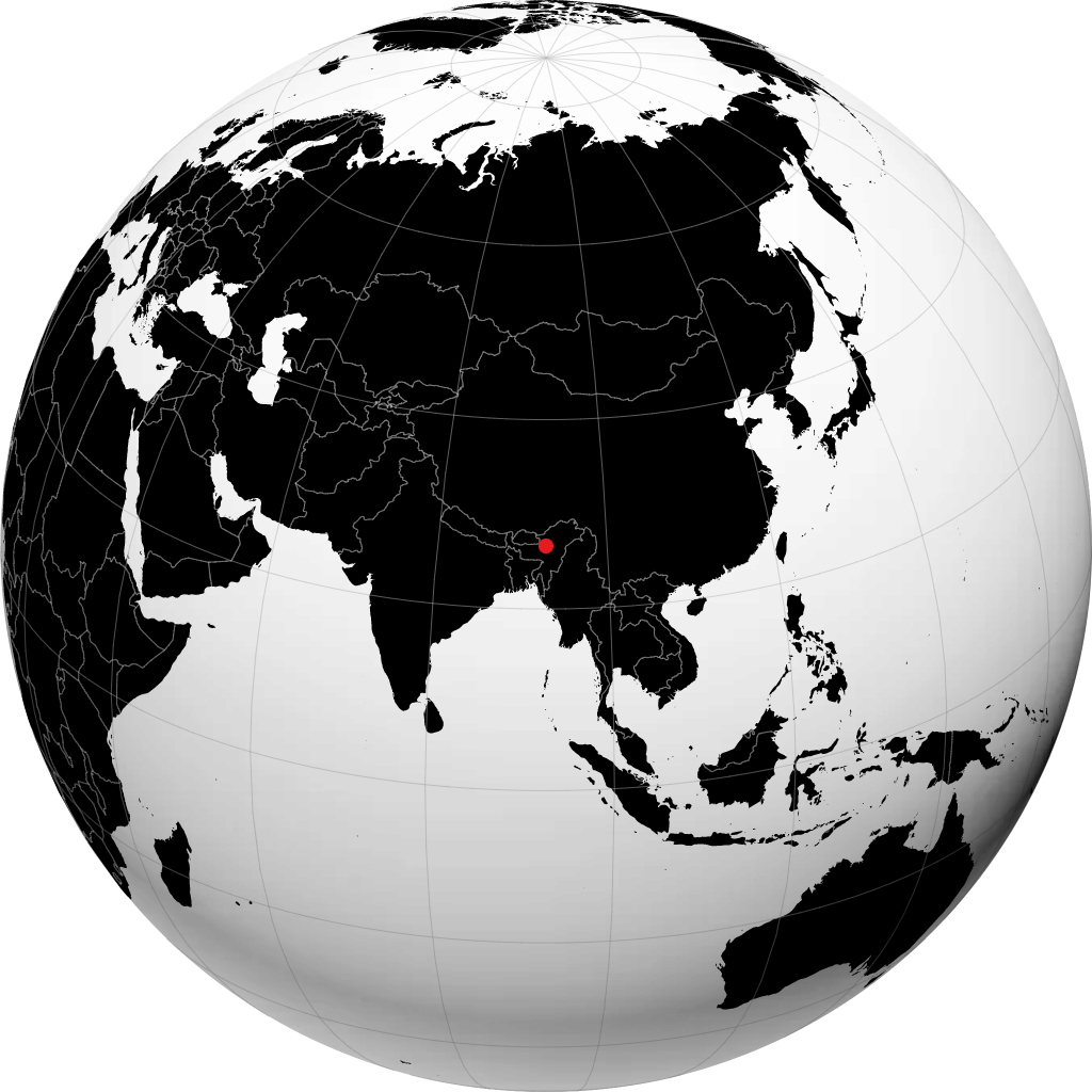 Tezpur sul globo