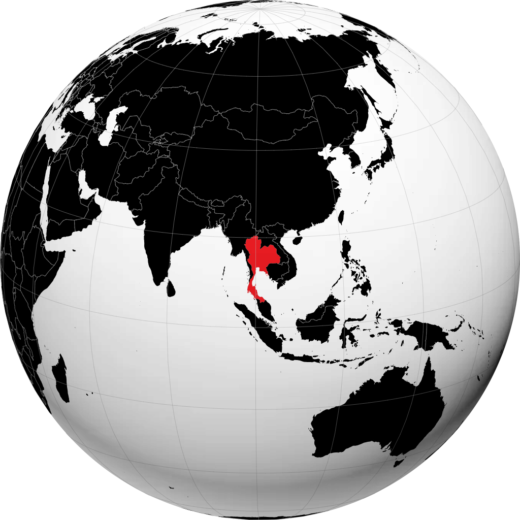Thailandia sul globo