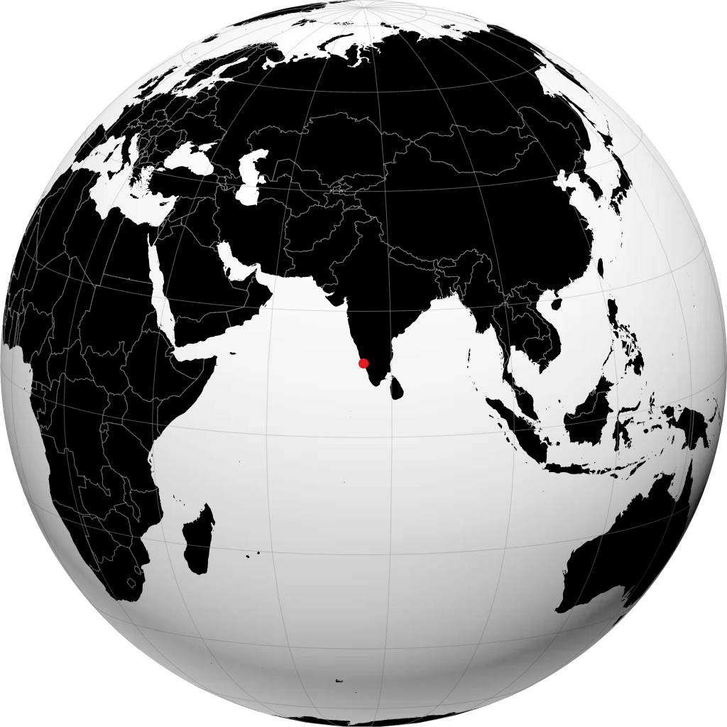 Thalassery sul globo