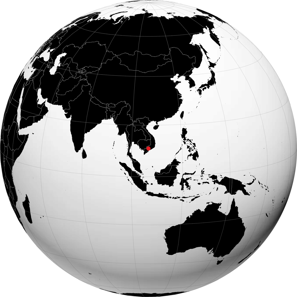 Thu Dau Mot sul globo