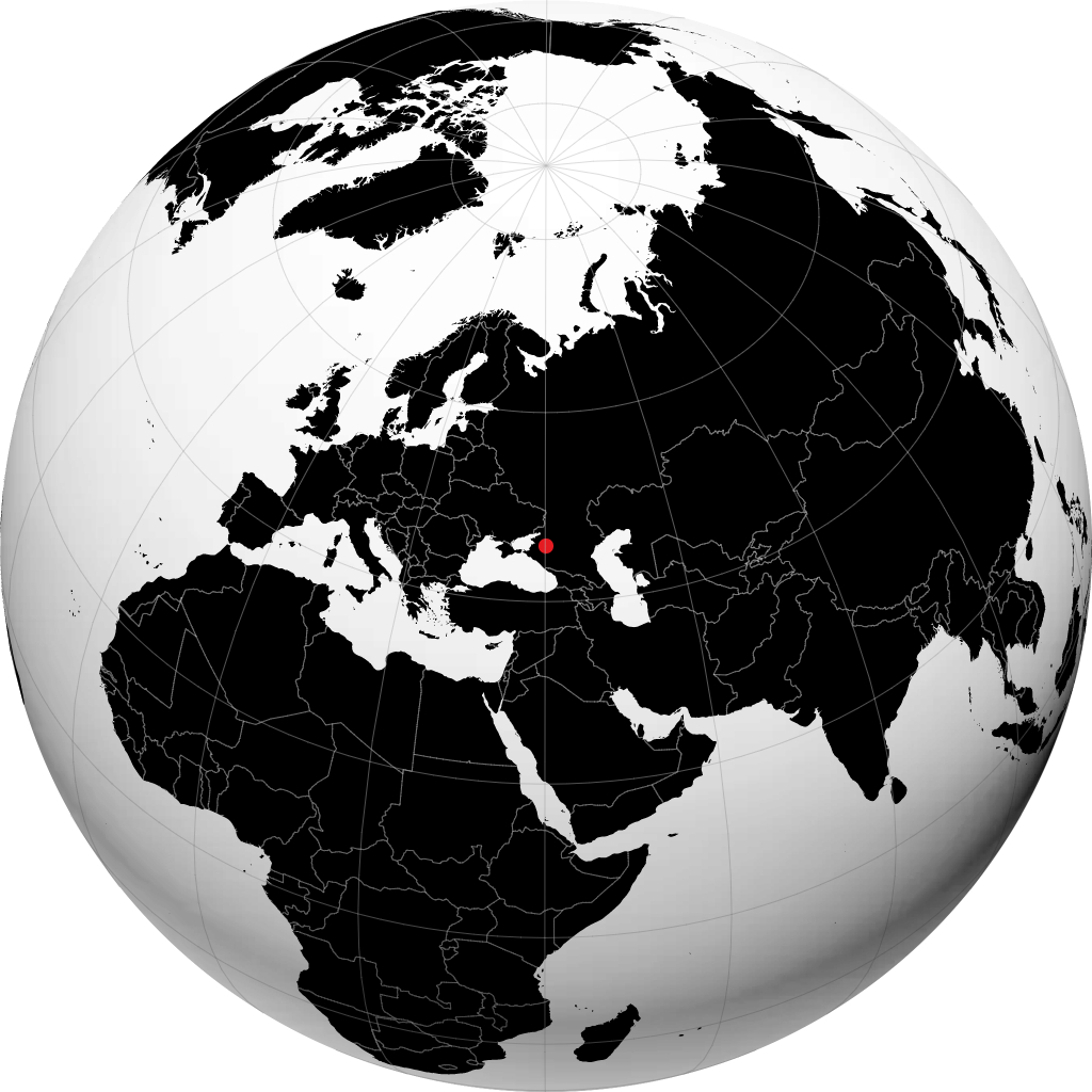Tikhoretsk sul globo