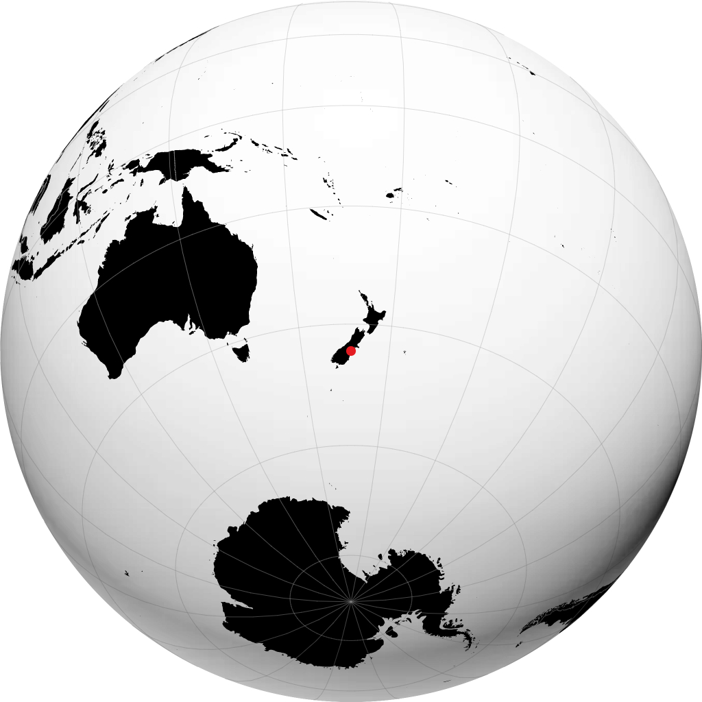 Timaru sul globo