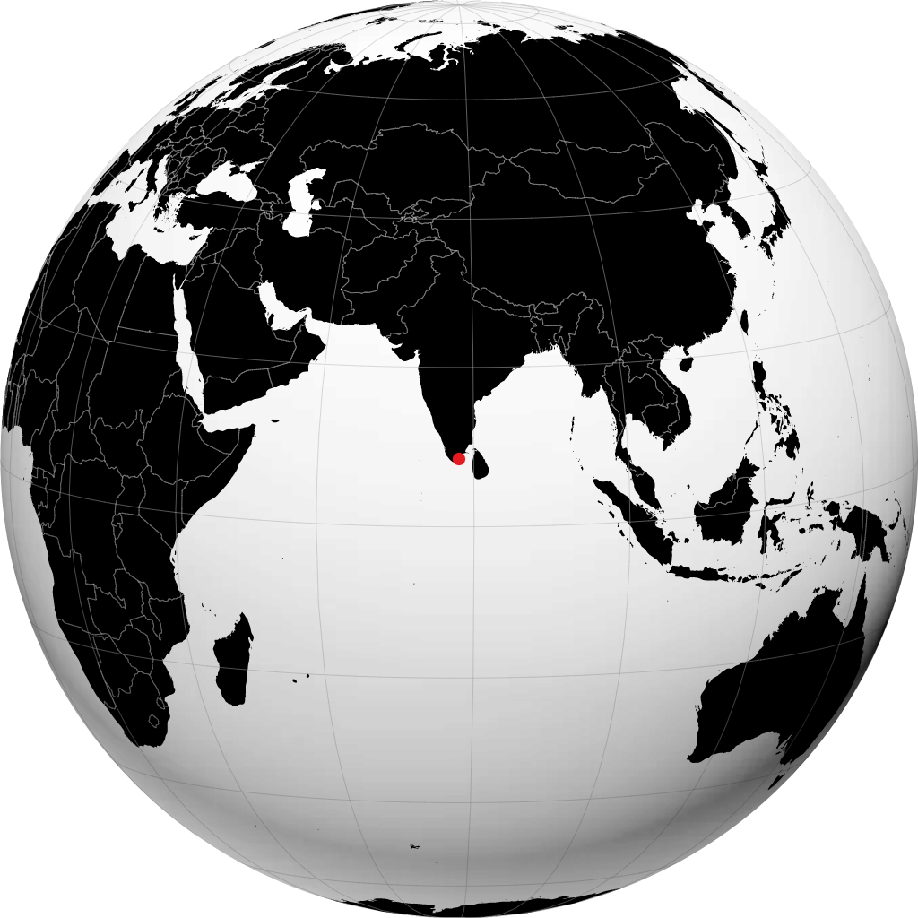 Tiruchchendur sul globo
