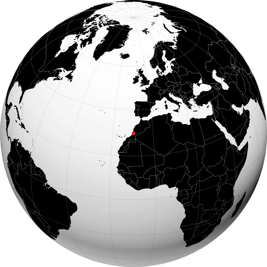 Tiznit sul globo