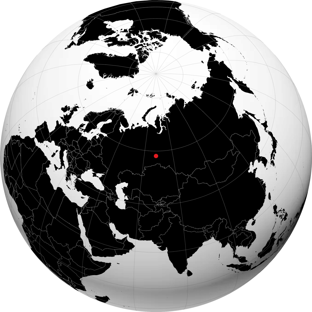 Tobolsk sul globo