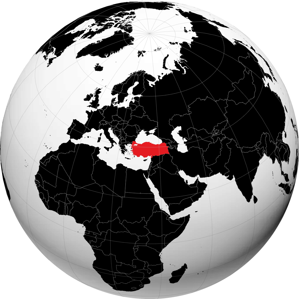 Turchia sul globo