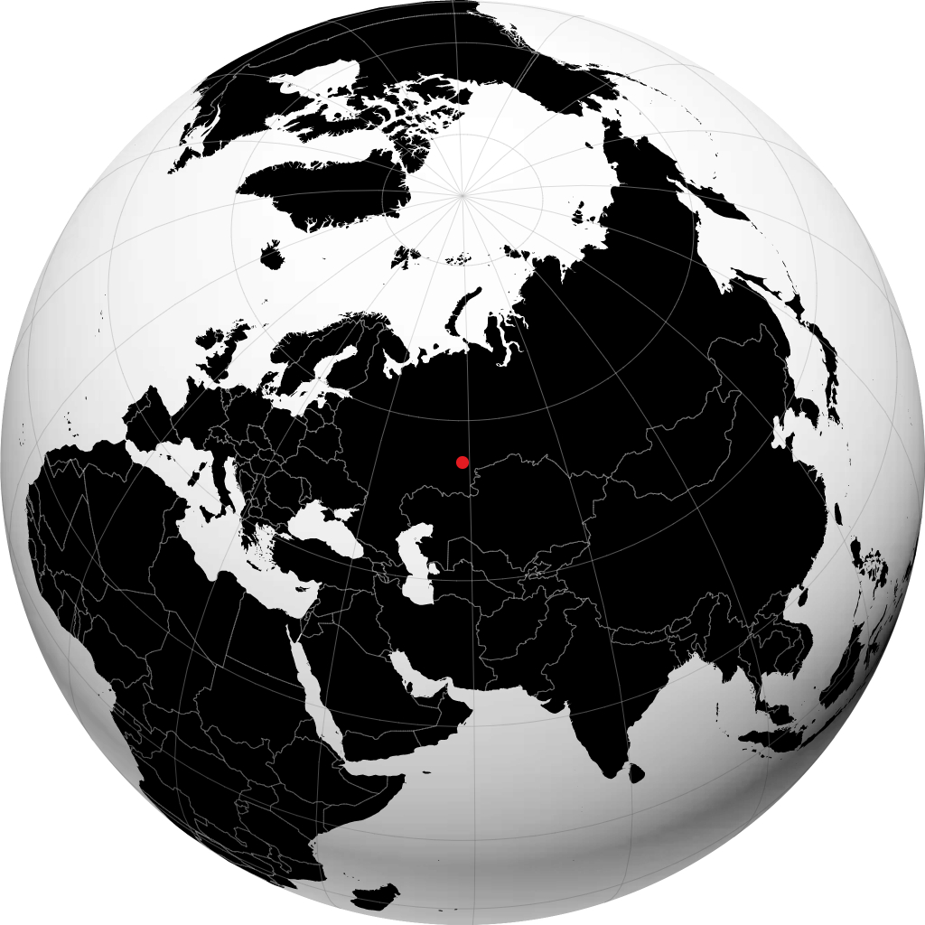 Trekhgornyy sul globo