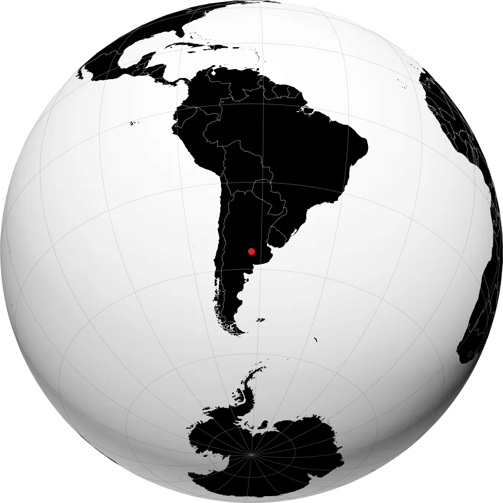 Trenque Lauquen sul globo