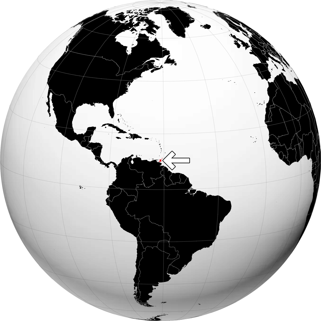 Trinidad e Tobago sul globo