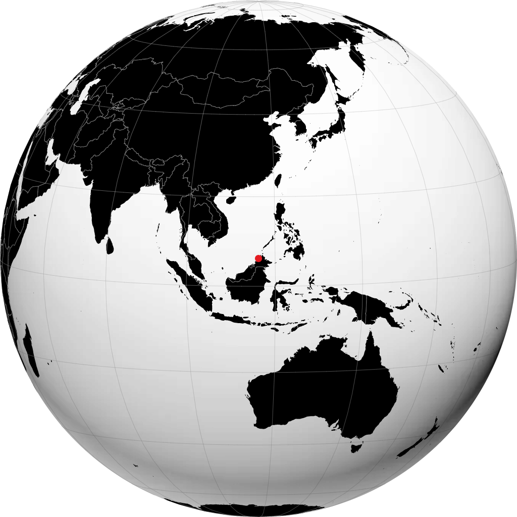 Tuaran sul globo