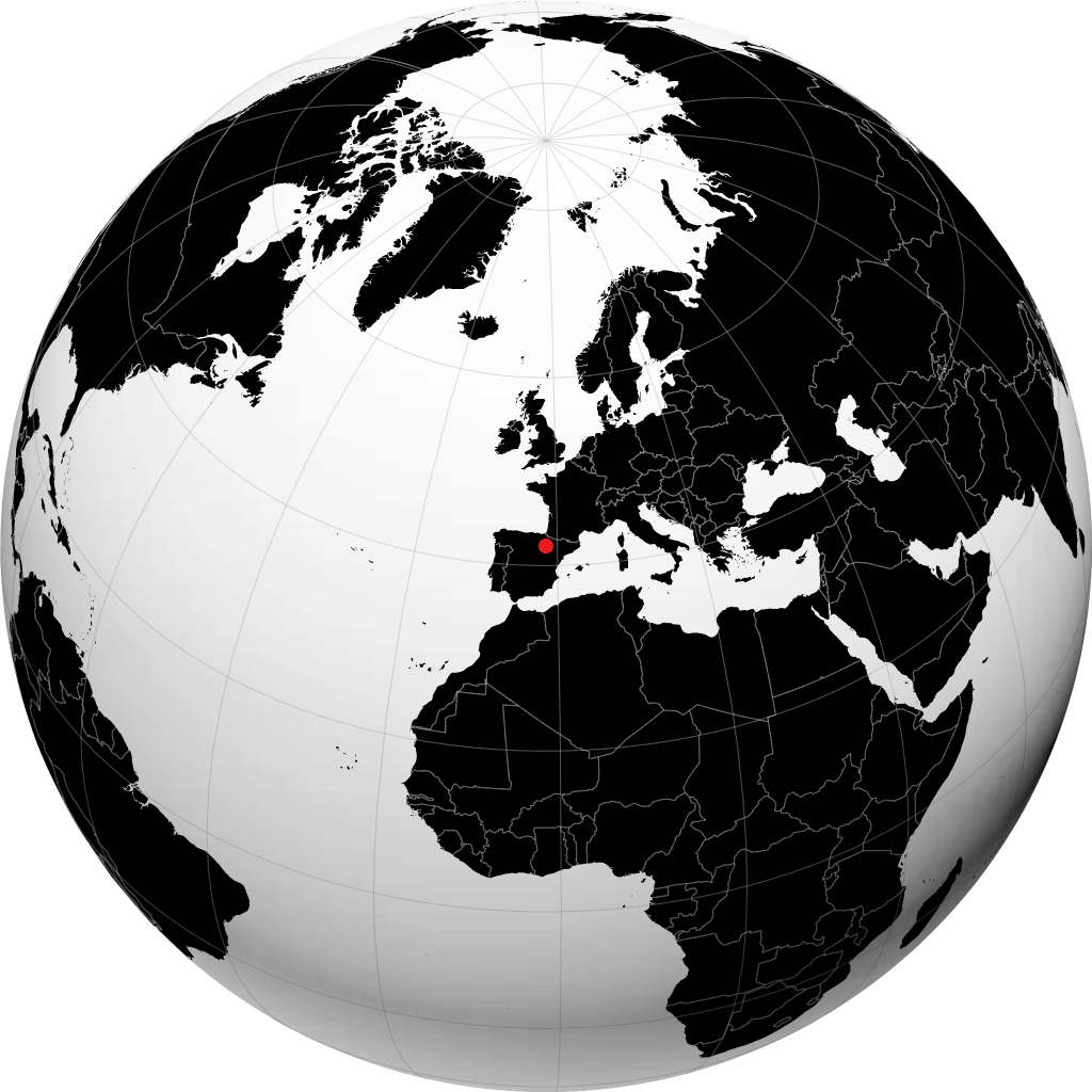 Tudela sul globo