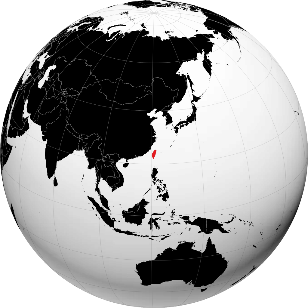 Taiwan sul globo