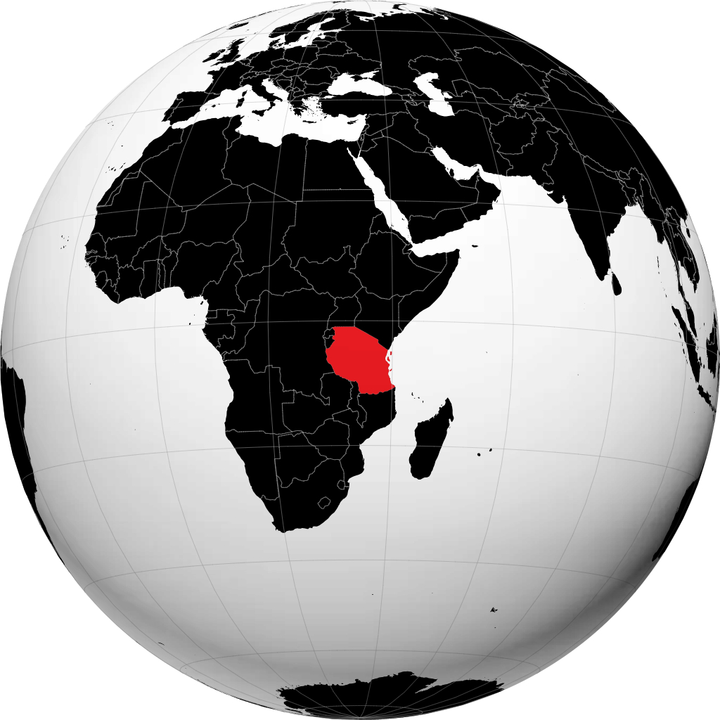 Tanzania sul globo