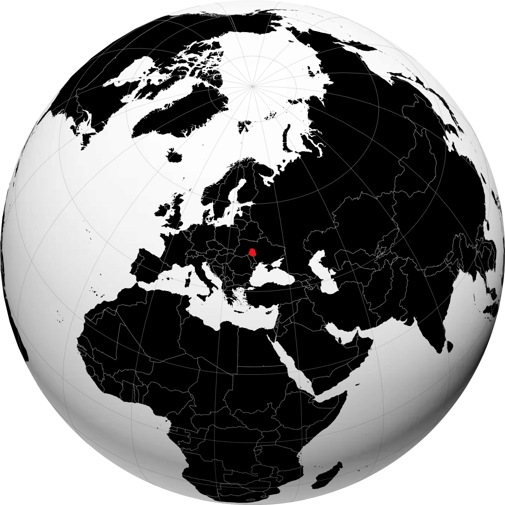 Regione di Vinnytsia sul globo