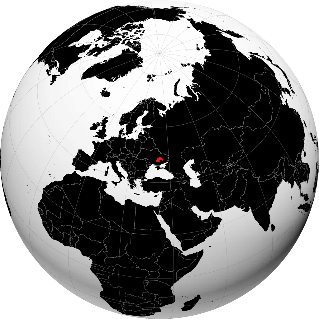 Oblast di Dnipropetrovsk sul globo