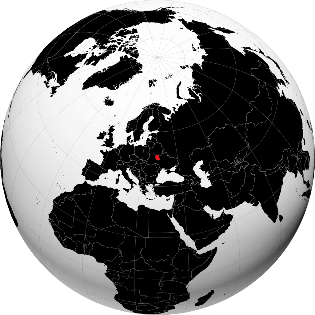 Oblast di Žytomyr sul globo