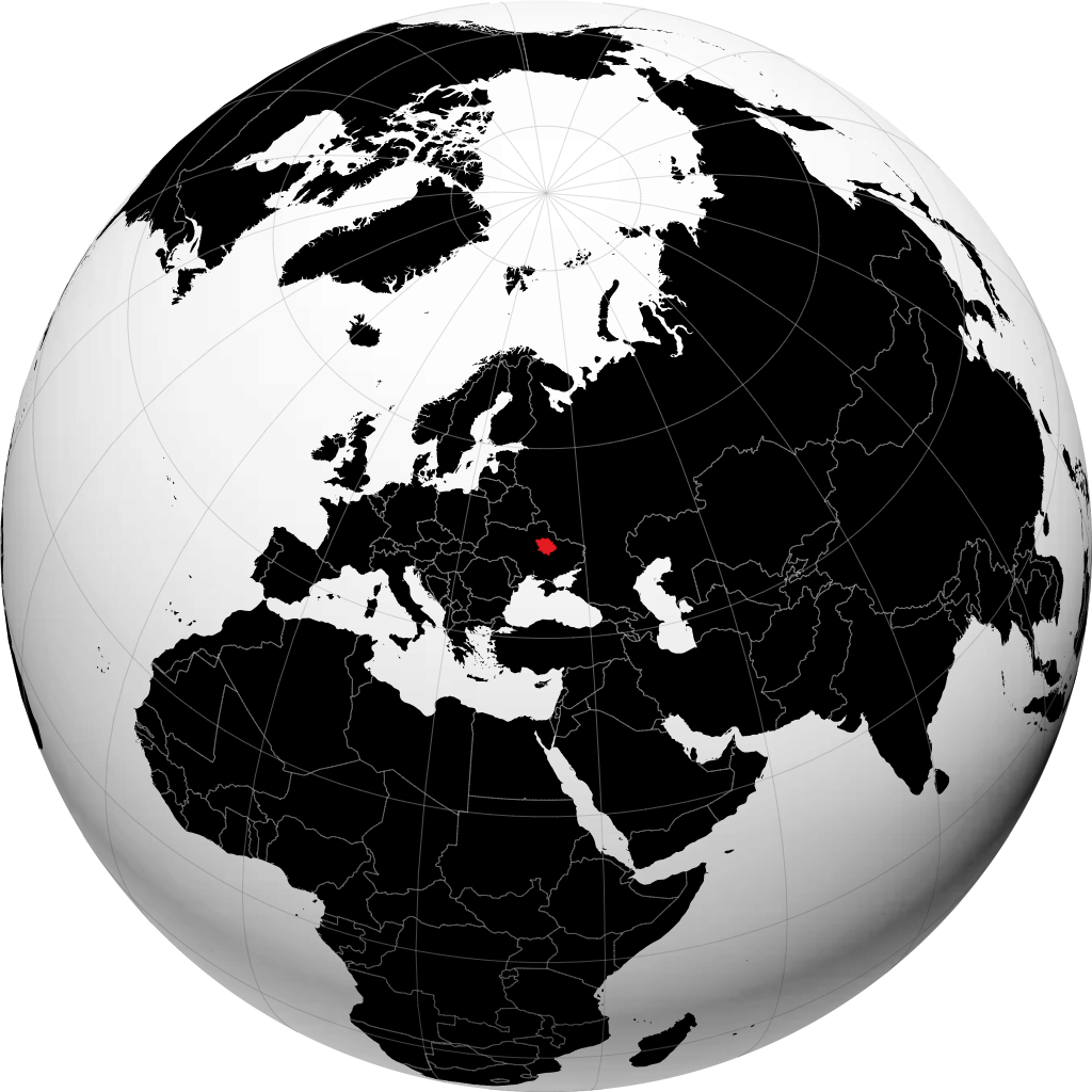Oblast di Poltava sul globo