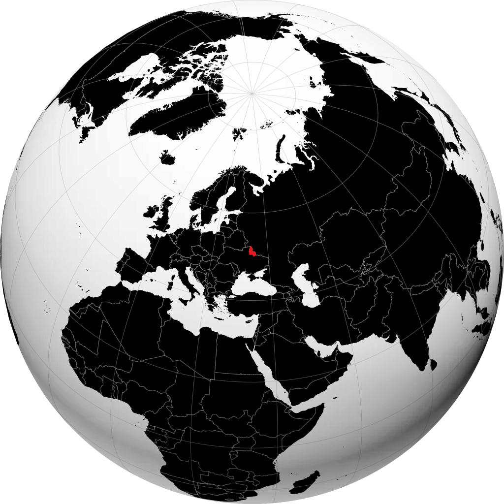 Oblast di Sumy sul globo