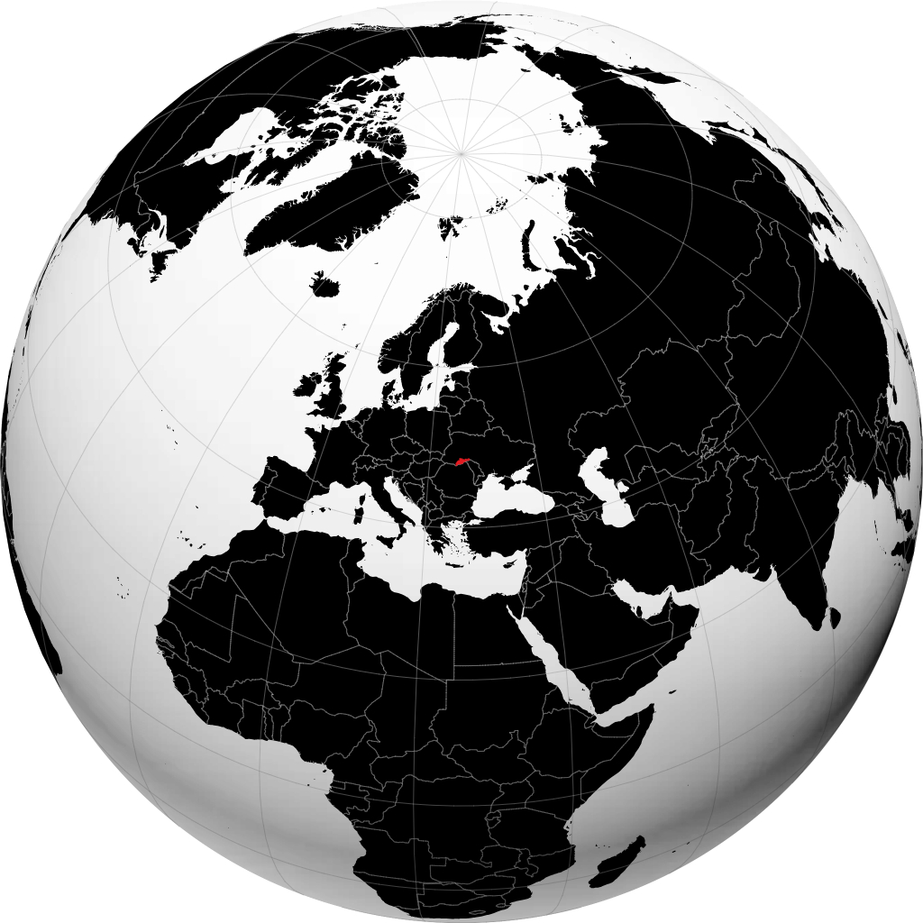 Oblast di Chernivtsi sul globo