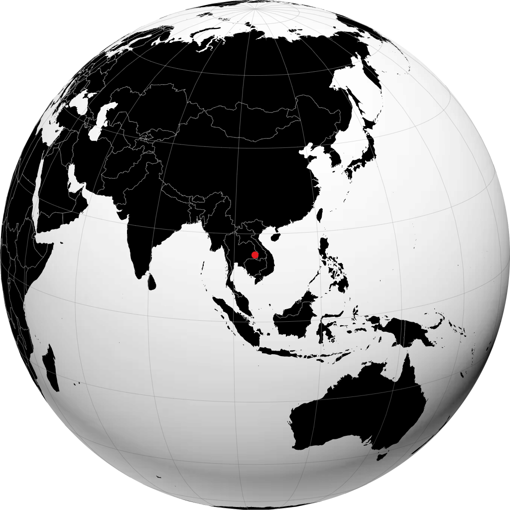 Ubon Ratchathani sul globo
