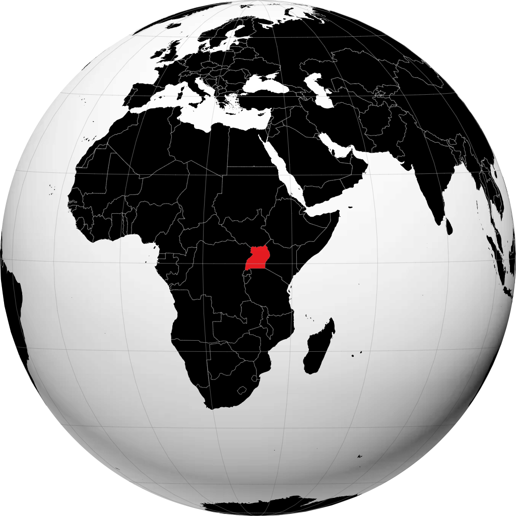 Uganda sul globo