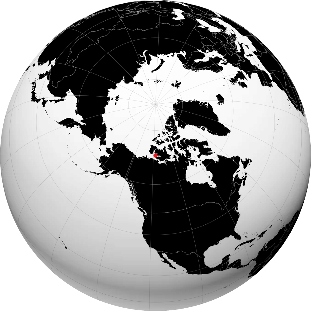 Ulukhaktok sul globo