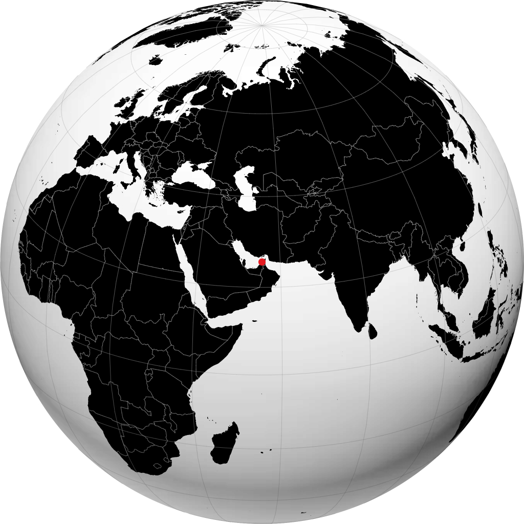 Umm al-Quwain sul globo