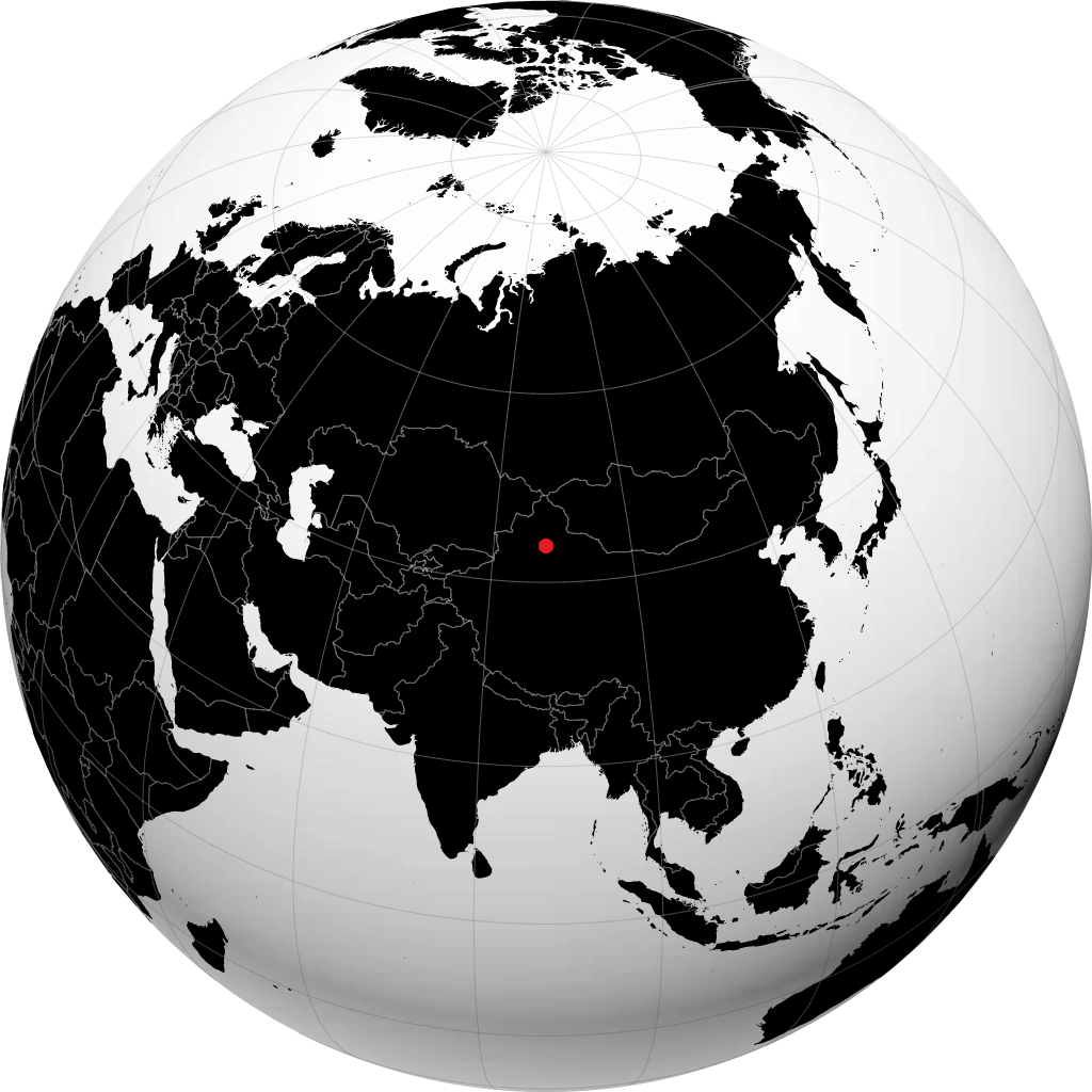 Urumqi sul globo