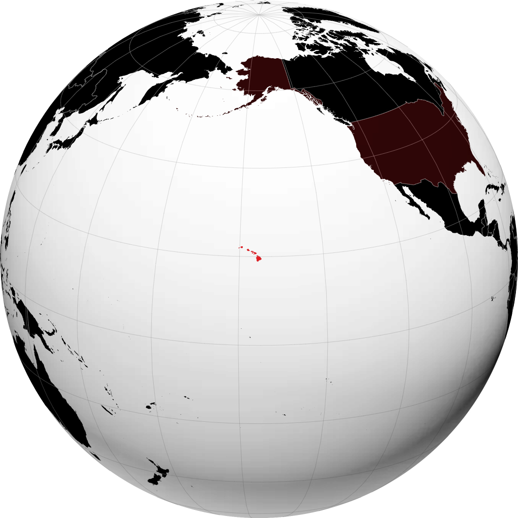 Hawaii sul globo