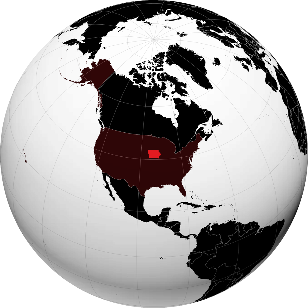 Iowa sul globo
