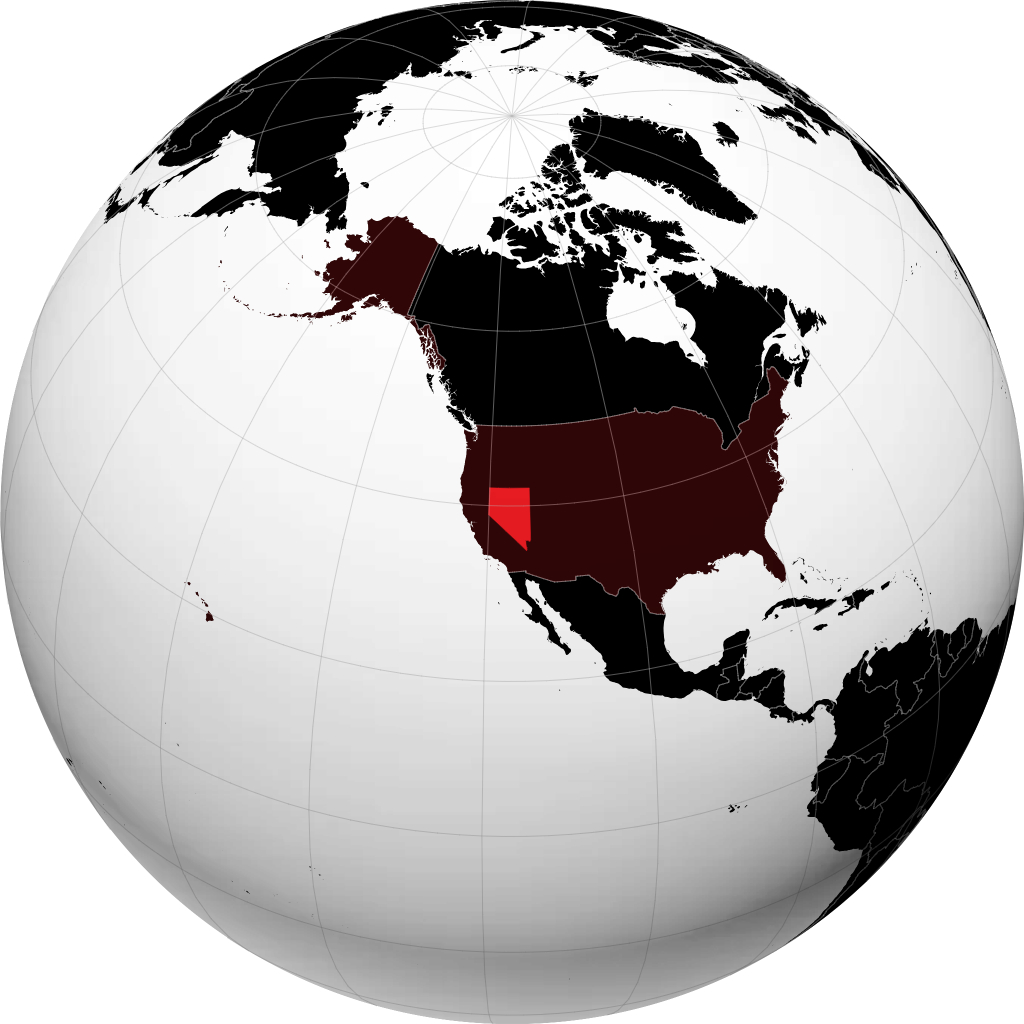 Nevada sul globo