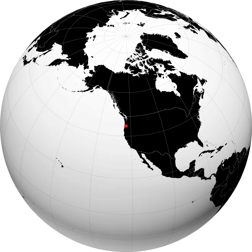Albany sul globo