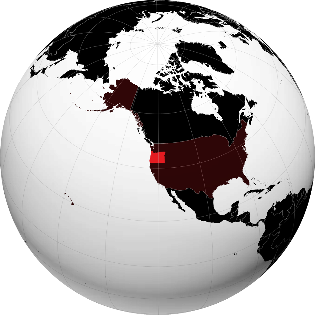 Oregon sul globo