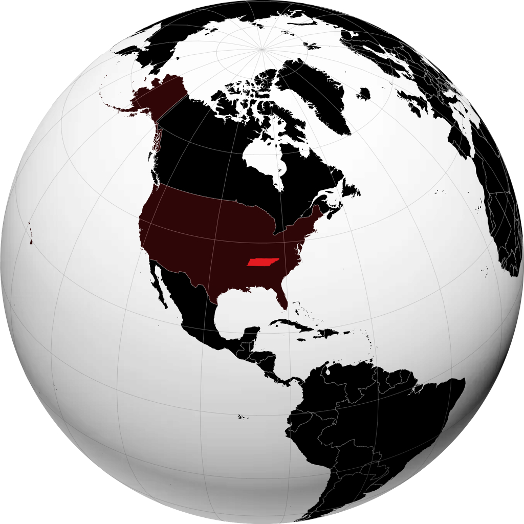 Tennessee sul globo