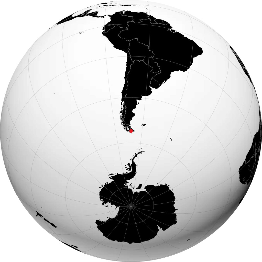 Ushuaia sul globo