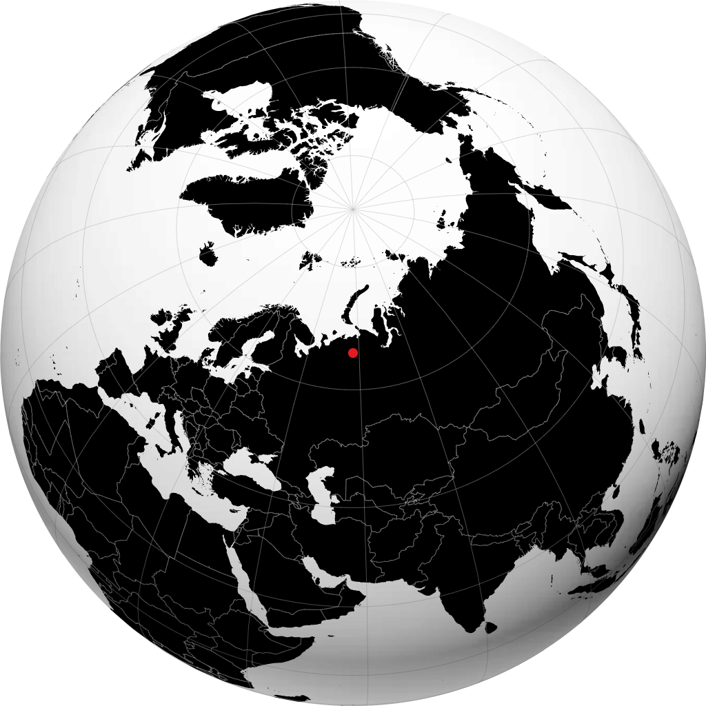 Usinsk sul globo