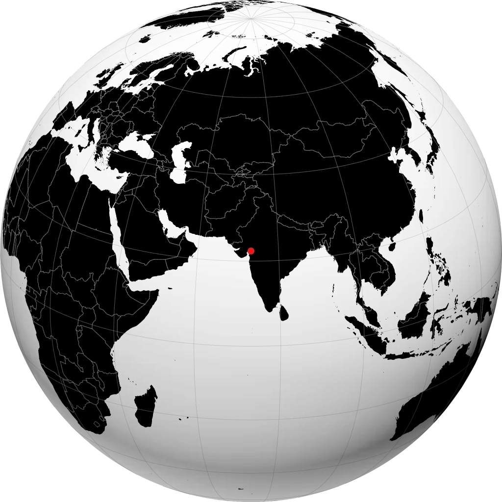 Vadodara sul globo