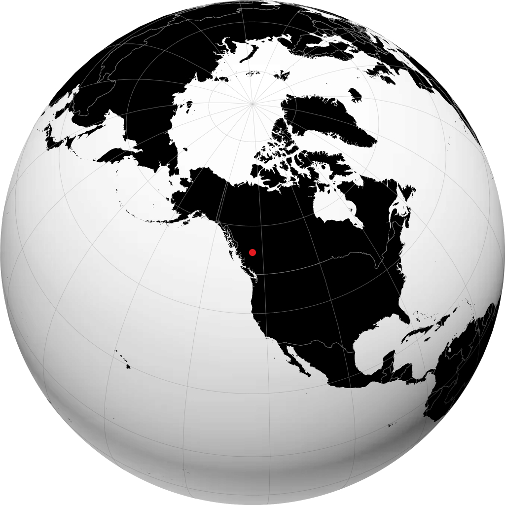 Vanderhoof sul globo