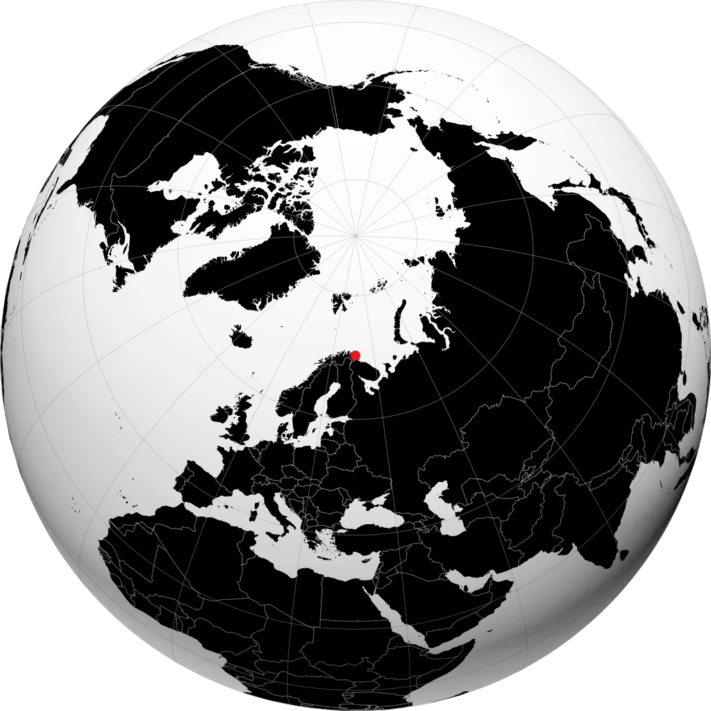 Vardø sul globo