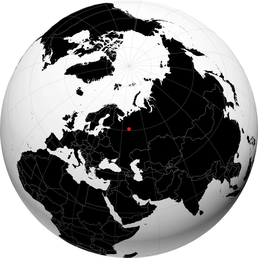 Velikiy Ustyug sul globo